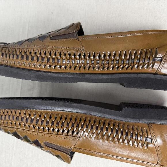 Deer Stags Mens Slip On Shoes Brown Leather Sz 13 D - Picture 8 of 9